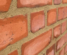 Lime mortar flush pointing - London